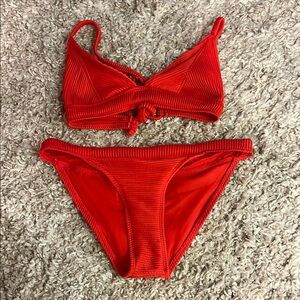 Small Vibrant Red Bikini Set Target